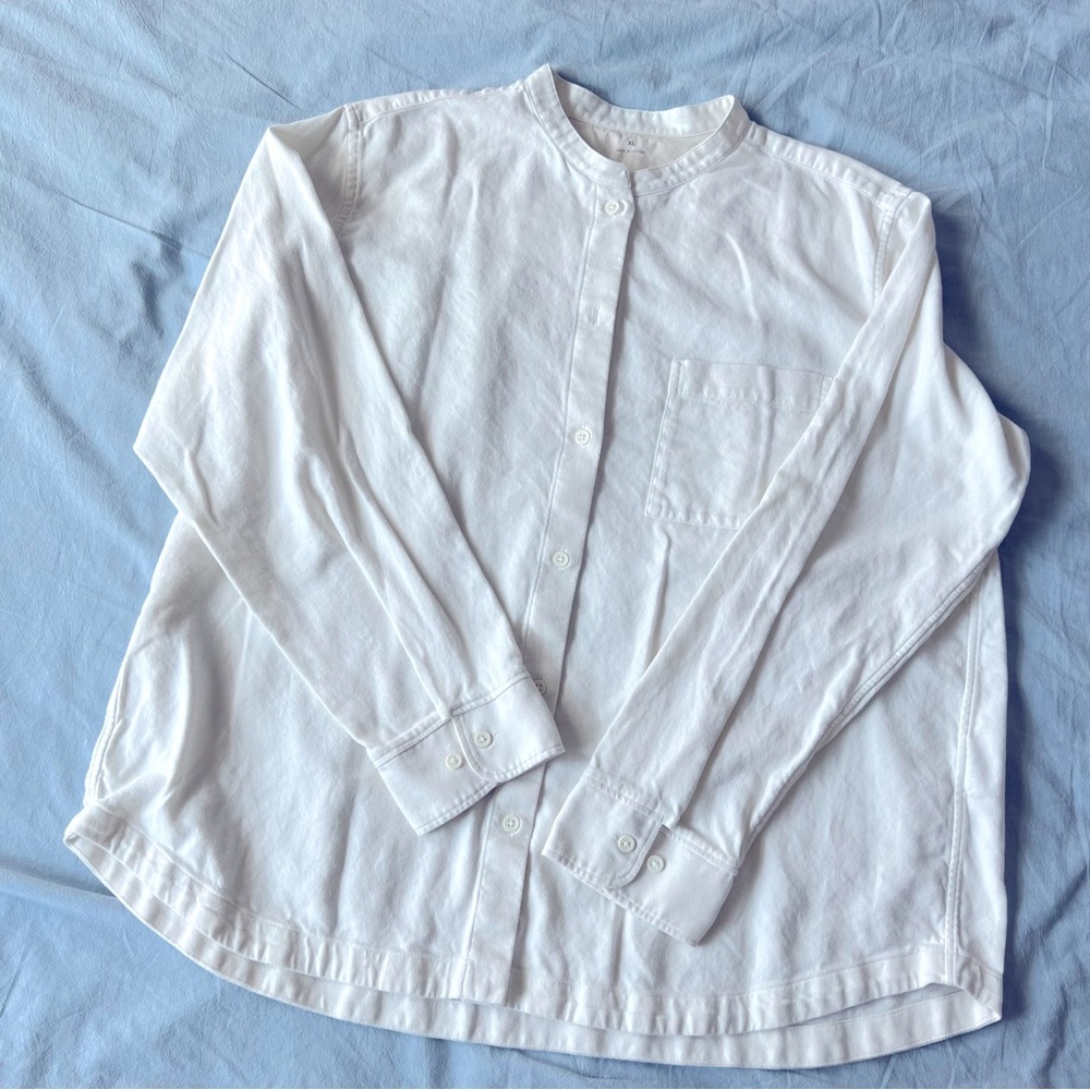 Muji flannel shirt - cream